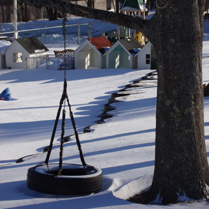 a tire swing