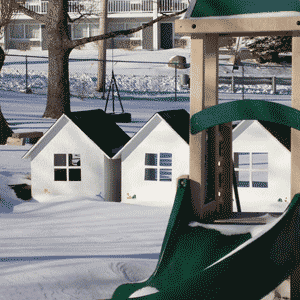playhouses and playground